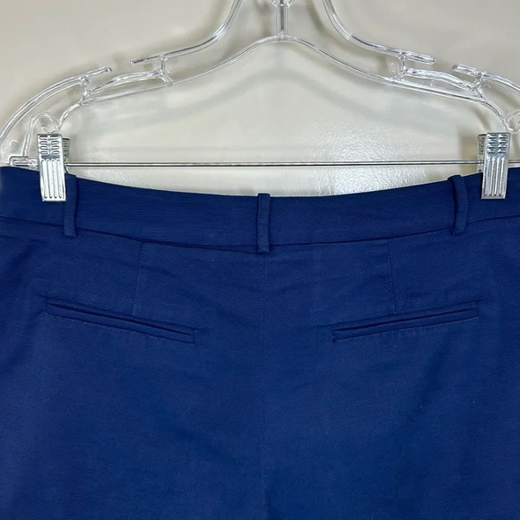 L’Agence - Chino Mid-Rise Shorts - Size 8, Navy Blue - Picture 9 of 16